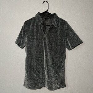 Men’s glittery polo shirt